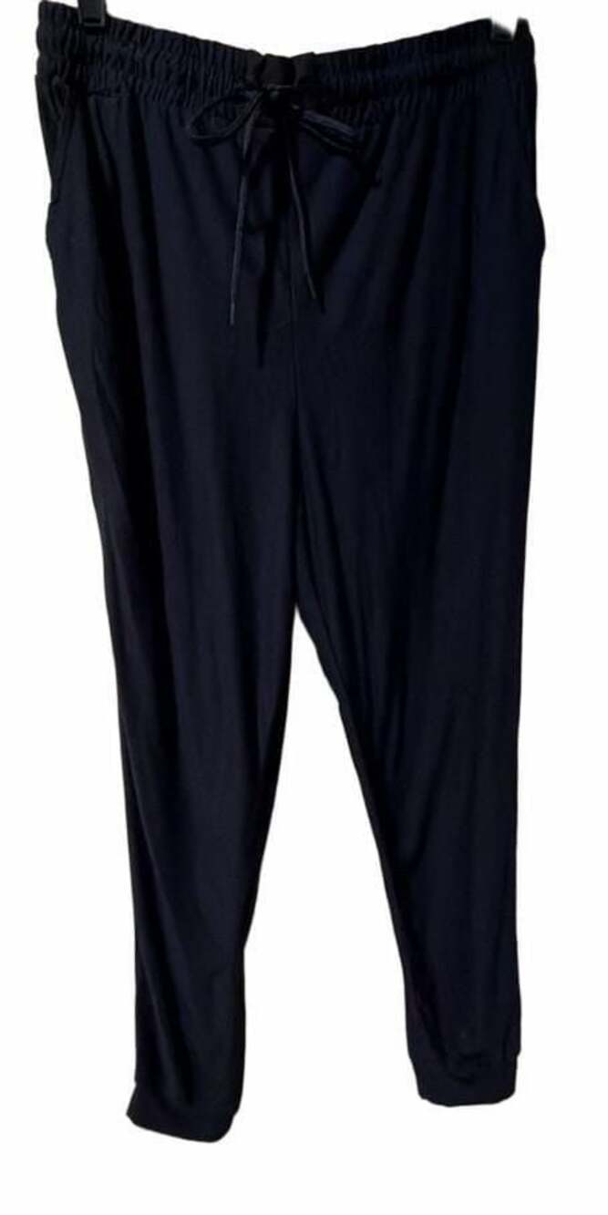 Shiela Rose Women's Drawstring Jogger Pants, Navy Blue, Size L